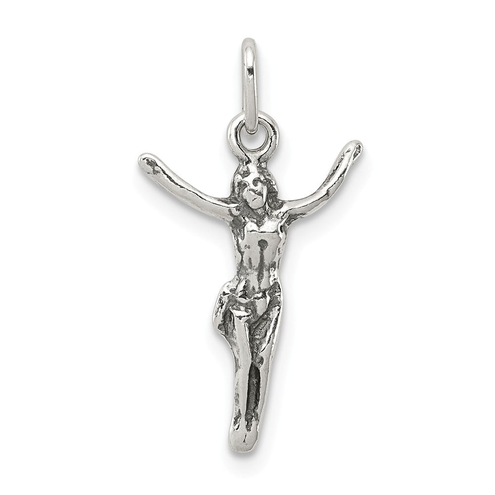 FB Jewels Sterling Silver Corpus (Crucified Christ) Charm