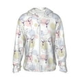 thumbnail image 2 of Lsque Hand Drawn Rabbit UPF 50+ Lightweight Sun Protection Men's Women's Long Sleeve Shirt, Hoodie Performance -Small, 2 of 9