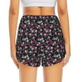 thumbnail image 4 of Xecao's Daisies Flowers for a double-layer running short for women, perfect for gym, tennis, and more, featuring a convenient pocket., 4 of 9