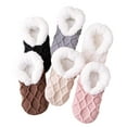 thumbnail image 4 of Unisex Fluffy Fuzzy Warm Slipper Socks for Men Women, Thick Lined Thick Warm Non- Socks Indoor Floor Short Socks, 4 of 5