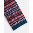 thumbnail image 3 of Free Assembly Women’s Fair Isle Wool Blend Scarf, Dark Blue, 3 of 4