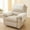 #4 White【Material:Polyester】, variant on Sofa Armrest Covers, Recliner Arm Protectors, Non-Slip Silicone Backing Soft Flannel Plush, Furniture Protection From Stains and Wear, for Living Room Seating