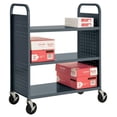 thumbnail image 2 of 3 Flat Shelf Booktruck in White, 2 of 7