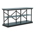 thumbnail image 2 of Furniture of America Laem 2-Shelf Console Table, Antique Blue, 2 of 5