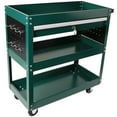 thumbnail image 5 of Compact Rolling Utility Cart 3 Trays & 1 Drawer Steel Construction Industrial Service Tool Organizer, 5 of 11
