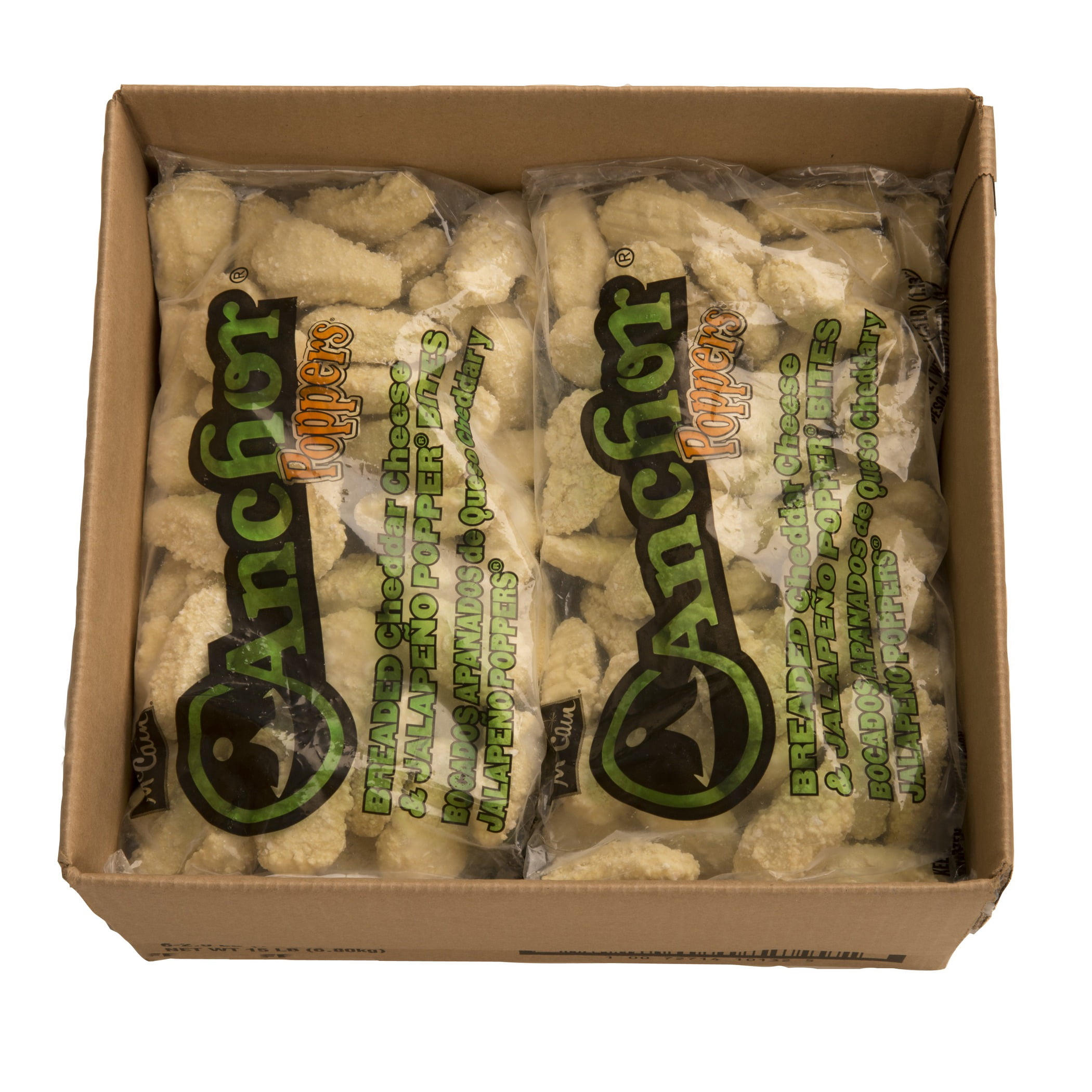 Case of 6, Mccain, Anchor, Breaded Cheddar Cheese And Jalapeno Popper Bites, 2.5 lbs.