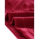 thumbnail image 5 of Tops de terciopelo para mujer Top corto recortado de manga larga con un hombro Vino rojo L, 5 of 5