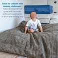 thumbnail image 5 of CordaRoy's Terry Corduroy Sensory Crash Pad for Kids and Adults, Gray, 5 of 10