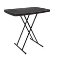 thumbnail image 2 of Lavish Home Adjustable Height Folding Table - Small Foldable Table for Indoor Outdoor Use (Black), 2 of 11