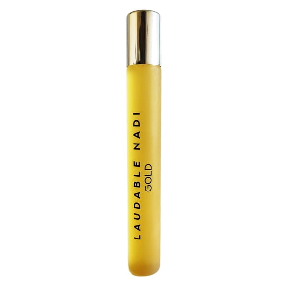 LAUDABLE NADI Gold - Aceite de perfume de vainilla Loban 0,47 oz 14 ml