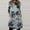 Blue, variant on Honeeladyy Sales Online Women Vintage Maxi Dress Casual Soft O-Neck Long Sleeve Tie-Dye Printed Long Dress Irregular Hem Autumn Pocket Dress