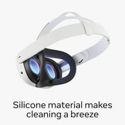 Meta Quest 3 Open Facial Interface — Works with Meta Quest 3 — Keeps Physical Room In Sight — Increases Visibility and Comfort