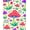 Red, Pattern 4, variant on ODIKA 4'x6' Machine Washable Non-Slip Area Rug, Enchanted Garden Featuring Whimsical Mushroom Meadow Motif High Traffic Rug, Red, 499111