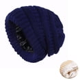 thumbnail image 2 of MEICHEN Autumn Cozy Cable Knit Beanie Winter Warm Satin Lined Soft Knit Hat Lightweight Casual Cap Warm Beanie for Women, 2 of 9