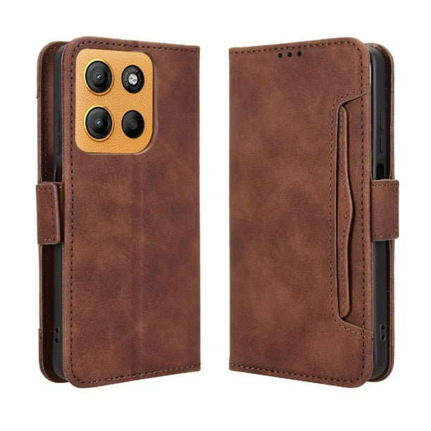 Funda Tipo Billetera GANGXUN para Motorola MOTO G15 4G – Tapa Flip con Tarjetero
