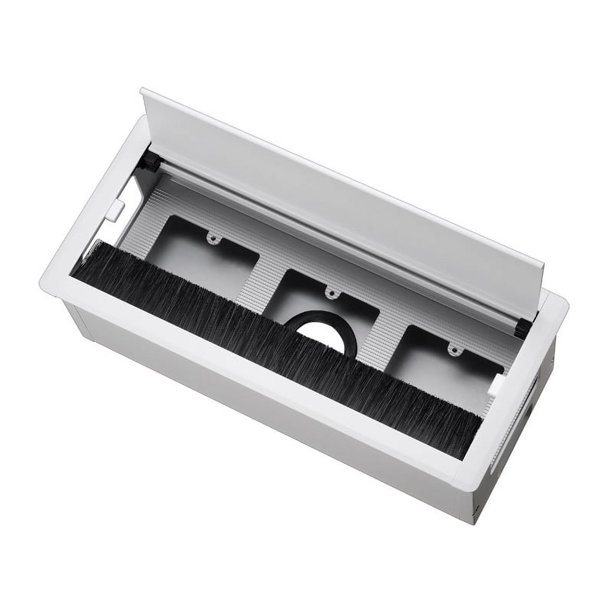 Caja de alambre de aleación de aluminio multifuncional, mesa de oficina, orificio roscado, tampón, caja de alambre de aleación de aluminio, caja de conexiones cuadrada