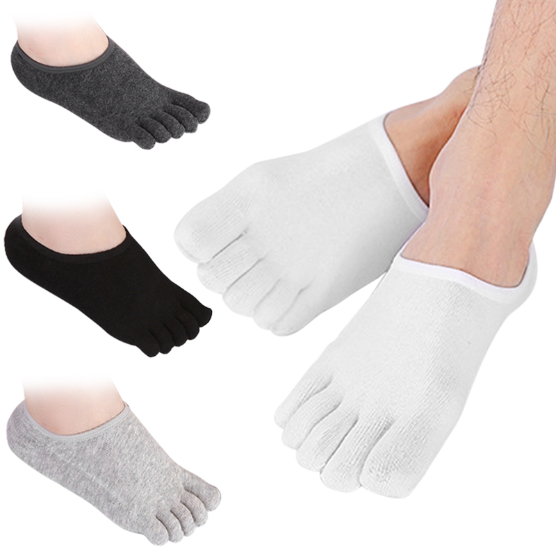 LEERUI Toe Socks Running Socks Cotton Five Finger Socks for Men Ankle