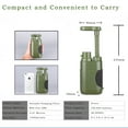 thumbnail image 3 of Portable Water Filter Water Purifier Pump, with Internal Carbon and Ultra Filter Assembly, 0.01 Micron Absolute Hollow Fiber Membrane Survival Gear for Camping, Hiking and Emergency, 3 of 9