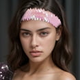 thumbnail image 2 of Unique Bargains 1 Pc Elastic Band Sequins Headbands for Women Pink, 2 of 6