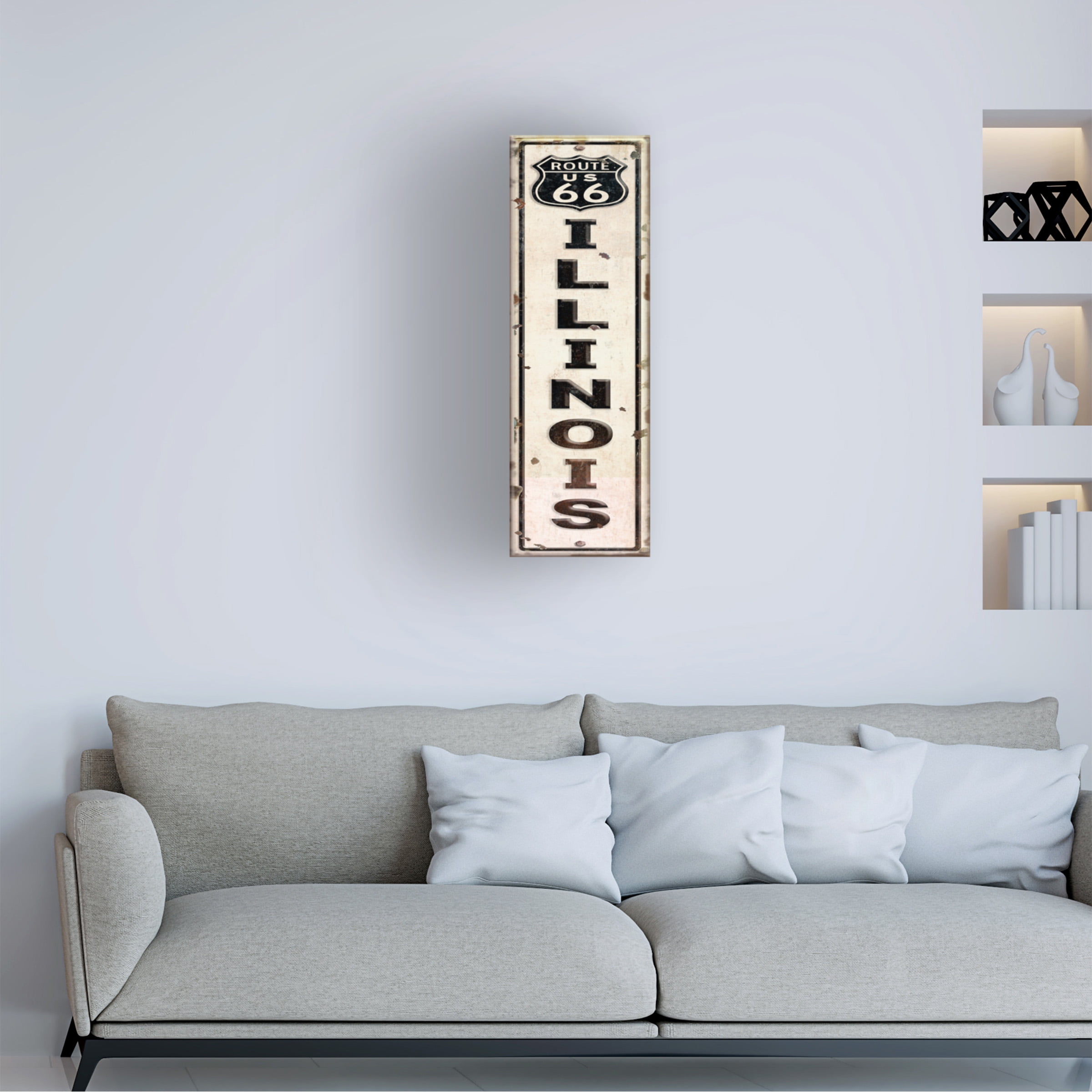 RetroPlanet 'Route 66 IL' Canvas Art