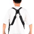 thumbnail image 4 of Leather Camera Strap Dual Shoulder Snapshot Harness Adjustable Multifunctional Camera Accessories for SLR CameraBlack, 4 of 5