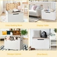 thumbnail image 6 of Costway Wooden Toy Box Kids Storage Chest Lift Top Bench Seat W/ Cushion & Safety Hinge, 6 of 12