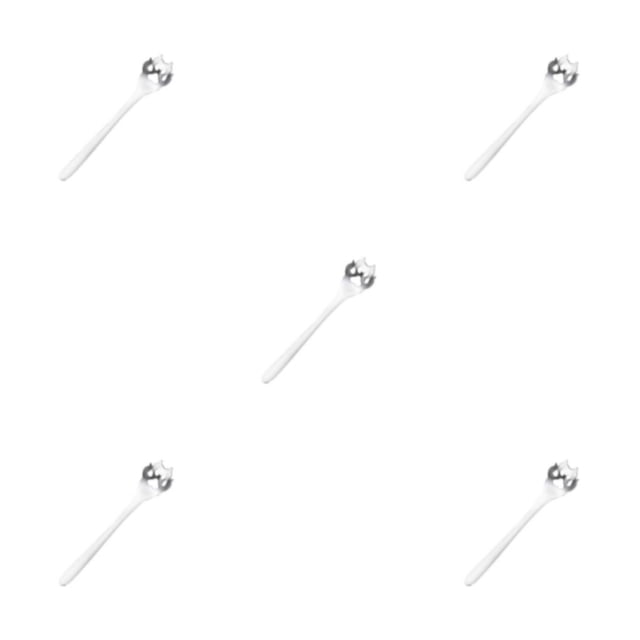Youkk Exquisite Tea Spoon For Tea Lovers For Home And Restaurant Teaware Essential For Tea Drinking Stainless Steel Spoon Dog Paw Colander Sil 1 5Set
