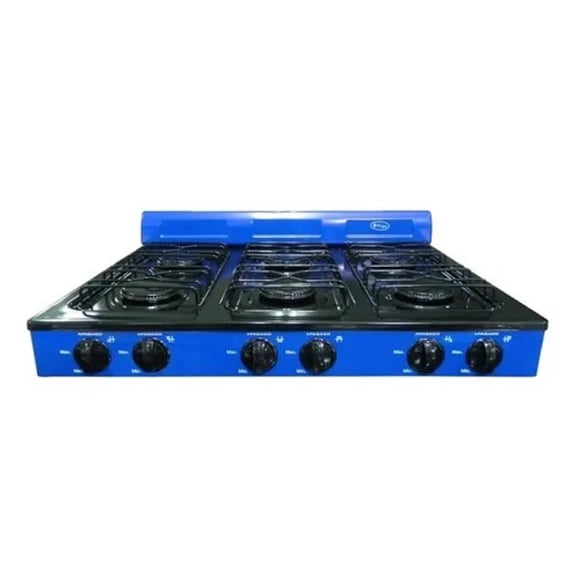 Parrilla Sobreponer Fraga 6 Quemadores Camping Azul P330_AZU
