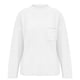 thumbnail image 3 of Gibobby Suéter de invierno para mujer, Suéter de Manga Larga de Color sólido para Mujer Suéter Suelto de Cuello Redondo Informal Otoño Invierno Suéter de Punto Tops(Blanco,XG), 3 of 5
