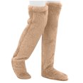 thumbnail image 6 of Rciityk Women Knee High Fuzzy Socks Winter Leg Plush Warm Thick Floor Socks Solid Over Knee Long Tube Socks Home Sleeping Socks, 6 of 8