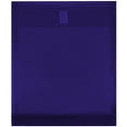 thumbnail image 1 of JAM Paper Plastic Envelopes with Hook & Loop Closure - 1 Expansion - Letter Open End - 9 3/4 x 11 3/4 - Dark Blue - 12/pack, 1 of 4