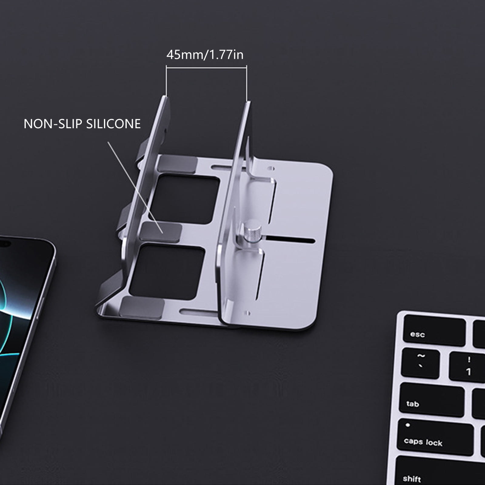 Vertical Laptop Stand Desk Laptop Holder Docking Station Stand for Tablets Phone Vertical Saving Dock