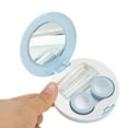 thumbnail image 4 of Unique Bargains 1 Set Contact Lens Case Round Lens Storage Case Blue, 4 of 5