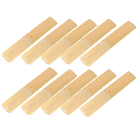 WEUVEB Flavored Reeds for Clarinet Light Yellow 10Pcs 2.7X0.8X0.1In