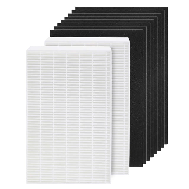 HPA100 HEPA Filter Replacement HRF-ARVP100 for Honeywell HPA100 Series Air Purifier, HPA094, HPA104, HPA105 HPA3100, HPA5100 Series, 2 HEPA R and 8 P