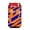 Blue And Orange, variant on Carolines Treasures Letter U Initial Monogram - Tiger Stripe Blue And White Can Or Bottle Hugger