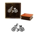 thumbnail image 1 of Printtoo Bicycle Design Craft Card Print Square Wooden Rubber Stamp Brown Block-5 x 5 Inches, 1 of 2