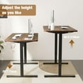 thumbnail image 4 of ×(×cm) Electric Standing Desk Adjustable Height Electric Stand Up Computer Desk Ergonomic Sit Stand Desk with Computer Workstation Rustic, 4 of 7