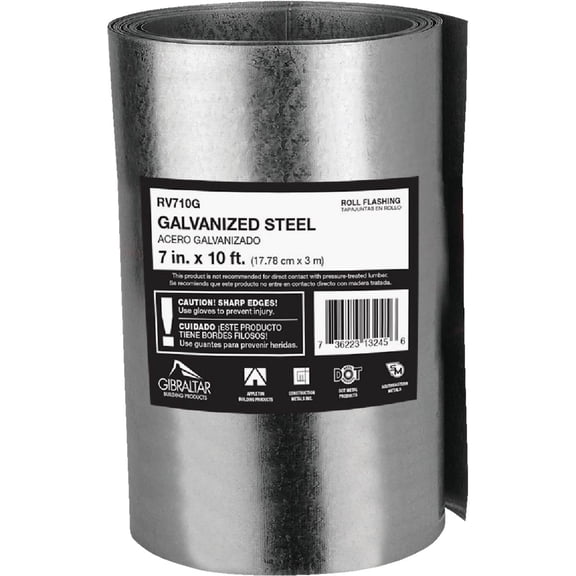 Roll Valley Roll Valley - Galvanized Finish - 7" x 10' — Residential Use, Standard Application