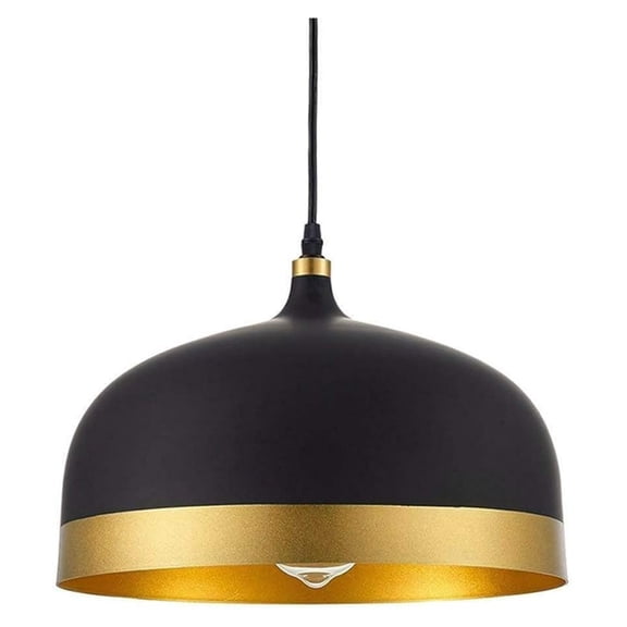 Modern Indoor Lighting Saturn & Black Pendant Light Kitchen Island Chandelier Ceiling Hanging Light Fixtures with Matte Black Finish