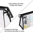 thumbnail image 4 of QKURT 7 Packs Clear Makeup Bags, Transparent Clean Cosmetic Bags With Zipper, Portable PVC Clear Toiletry Pouch for Vacation, Travel, Bathroom | Fashion Waterproof Clear Toiletry Bags, 4 of 7
