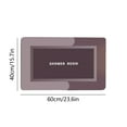 thumbnail image 3 of Super Absorbent Quick-Dry Bath Rug, Non-Slip Rubber Backing, Washable Shower Mat for Bathroom Floor, 16x24 Inches, Dark Colors, 3 of 5