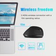 thumbnail image 3 of Vertical Mouse Wireless Rechargeable 2.4GHz Ergonomic Movement Speed 2400 6-Button Gaming & Office Mouse USB-C Charging Laptop Wireless Computer Mouse, 3 of 9