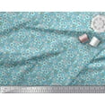 thumbnail image 3 of Soimoi Polyester Crepe Fabric Tortoise,Rabbit & Panda Kids Printed Fabric 1 Yard 52 Inch Wide, 3 of 3