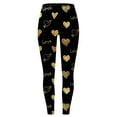 thumbnail image 4 of Tosmy Women's Leggings Valentine's Day Womens Valentine Print Exercise Yoga Leggings Casual Comfort Leggings Home Soft, 4 of 6