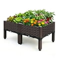 thumbnail image 7 of Plastic Raised Planter Bed, Elevated Box with Legs, for Vegetable Herb Flower Planting, Indoor Outdoor Use on Balcony Fence, 7 of 7