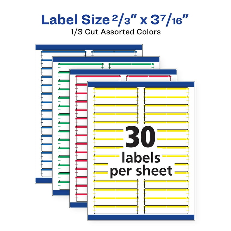 Avery File Folder Labels, 2/3 avery-file-folder-labels-2-3-x-3-7-16-assorted-colors-5266-walmart-com