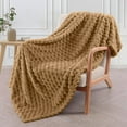 thumbnail image 3 of Djunllk Throw Blanket for Couch - Coffee Super Cozy Soft Blanket, Fluffy Throw Blanket All Year Round Home Decor Fuzzy Warm Gifts for Women 27.5" x 39.3", 3 of 9