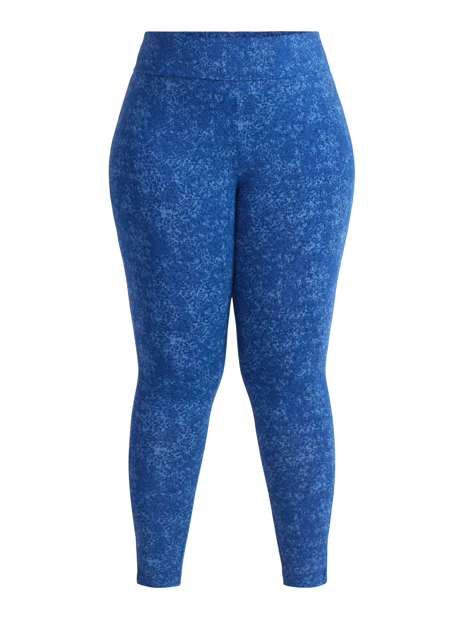 Terra & Sky Women's Plus High Waist Ankle Length Leggings, 27" Inseam, Sizes 0X-5X
