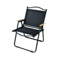 thumbnail image 4 of Silla plegable portátil Sunnimix Silla de playa baja para acampar negro L grande, 4 of 8
